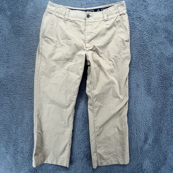 Under‎ Armour Pants Mens 34 Khaki Golf Chino Loose Fit Heat Gear Casual Work - Picture 1 of 7